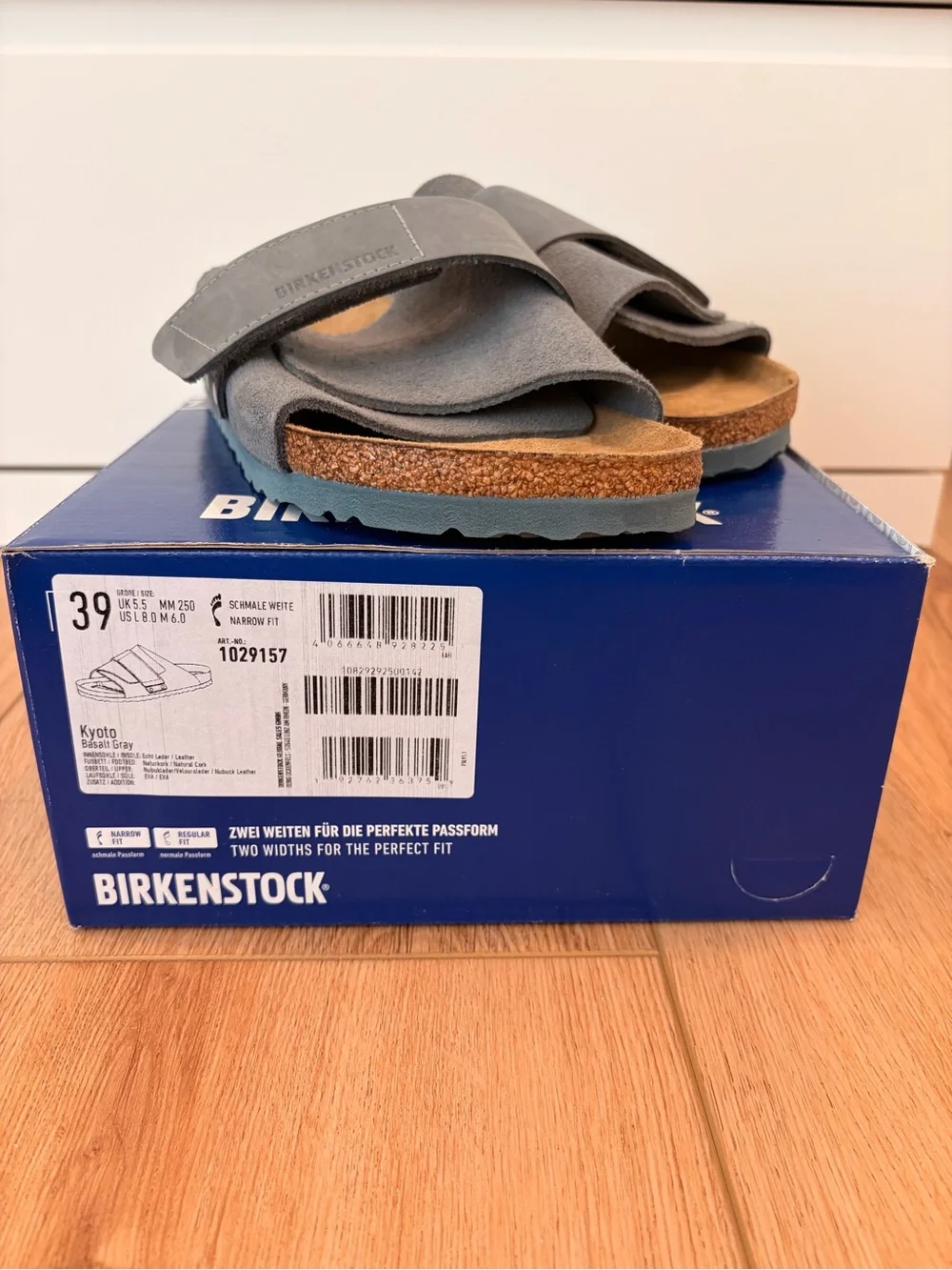 NWB Birkenstock Kyoto Sandal Basalt Gray